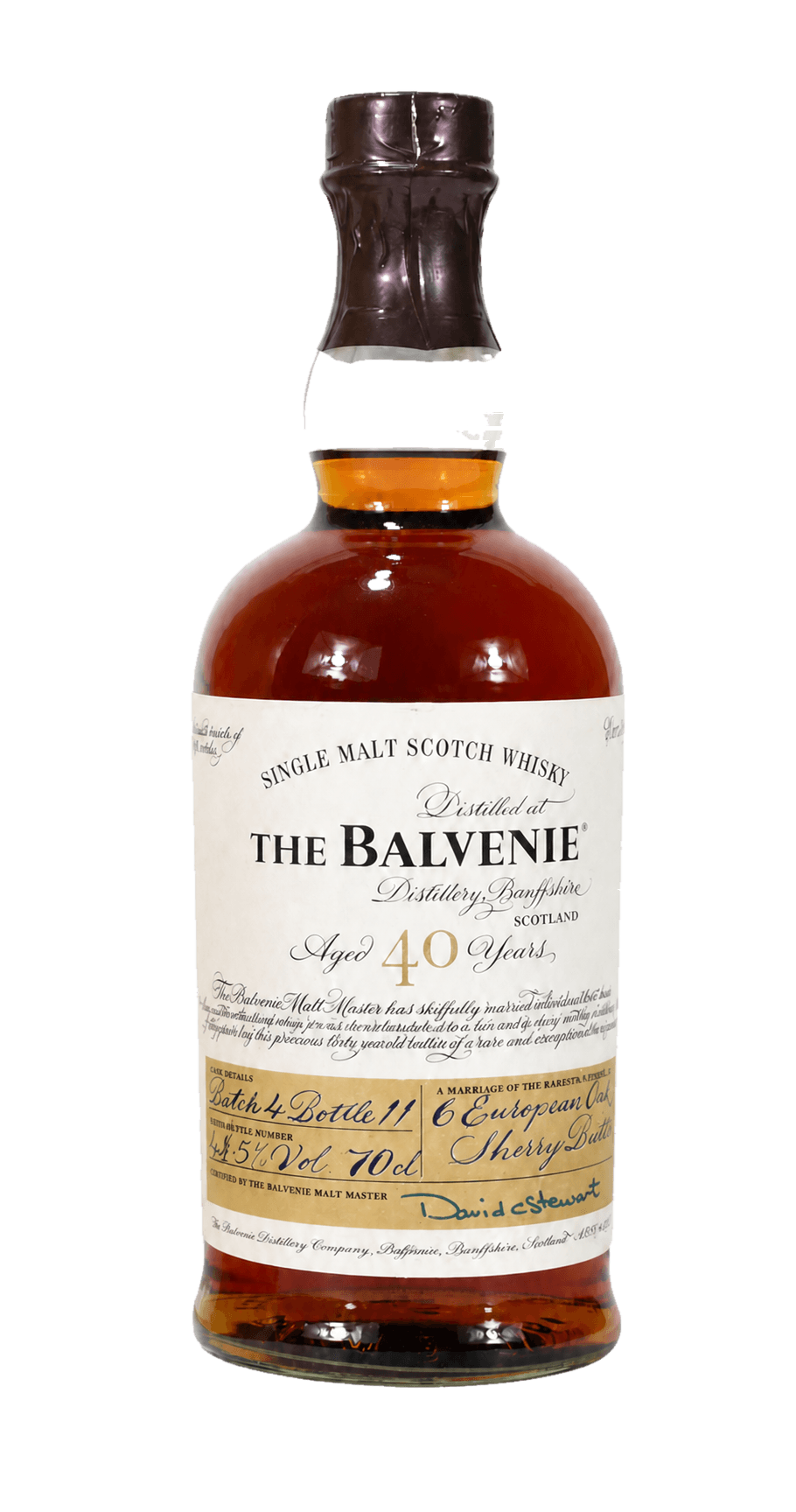 Balvenie 40 years old Batch 4 위스키