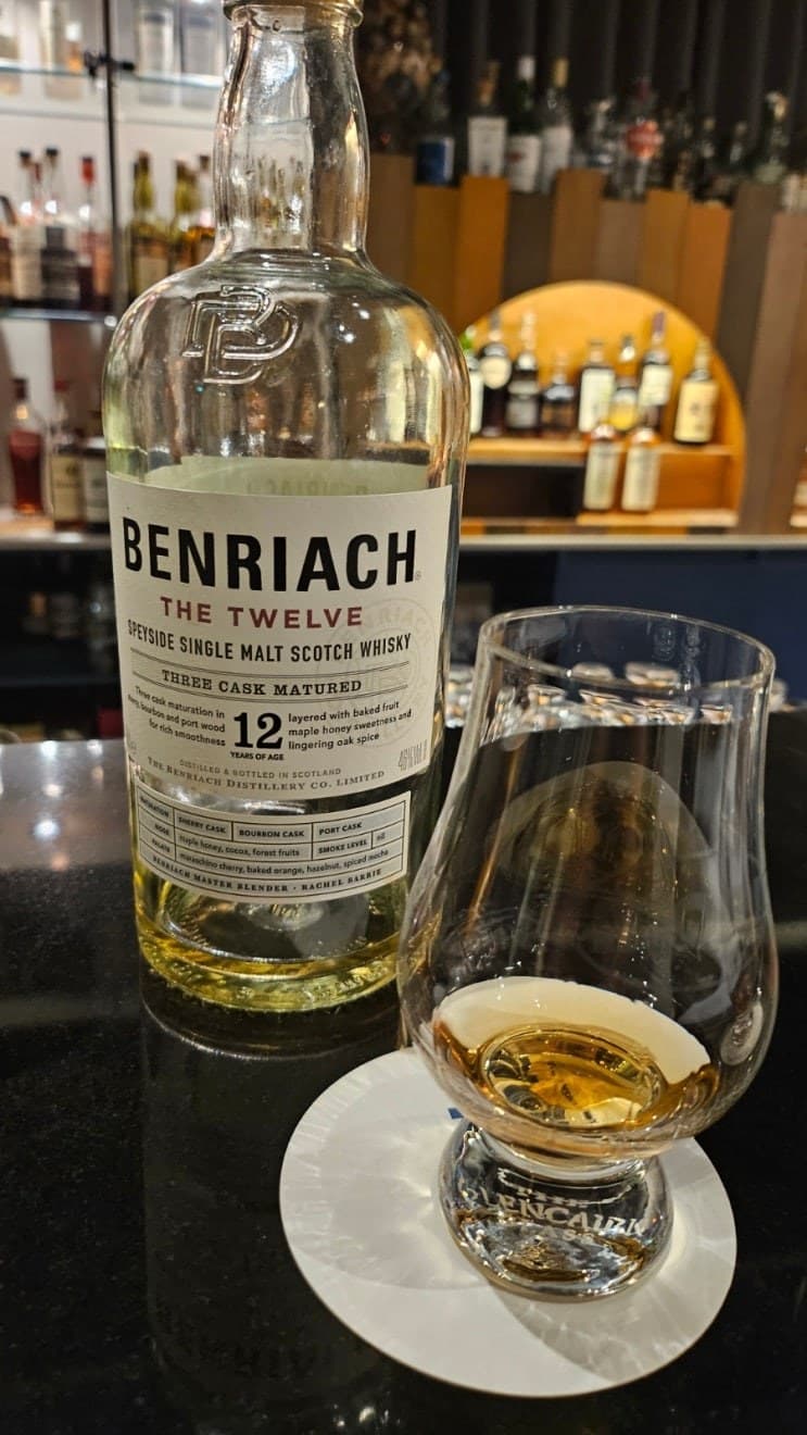 Benriach 12 years old three cask matured 위스키 사진
